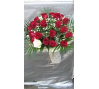 Букет 25 бр. червени рози
